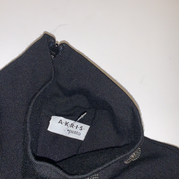 Akris Punto Black Wool Mock Neck Sweater - Women’s Size 10 - Picture 9 of 10